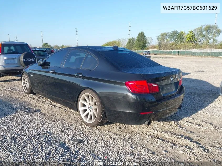 2011 BMW 535I VIN: WBAFR7C57BC601629 Lot: 40497968