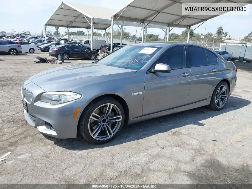 2011 BMW 550I VIN: WBAFR9C5XBDE82080 Lot: 40507725