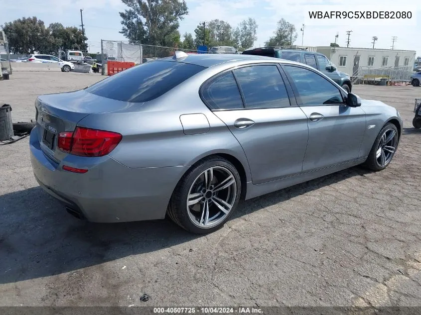 2011 BMW 550I VIN: WBAFR9C5XBDE82080 Lot: 40507725