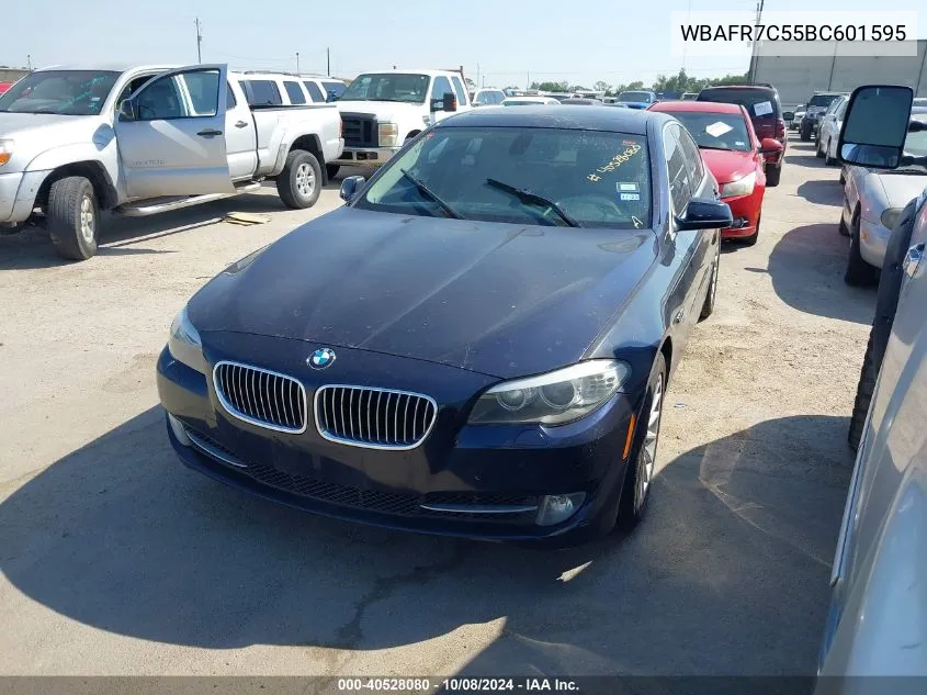 2011 BMW 535I VIN: WBAFR7C55BC601595 Lot: 40528080