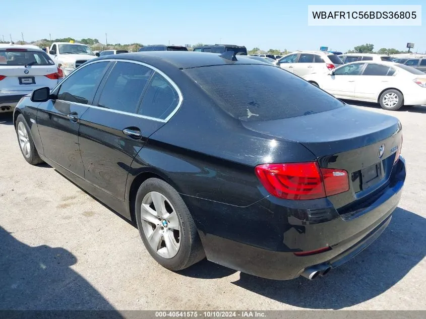 2011 BMW 528I VIN: WBAFR1C56BDS36805 Lot: 40541575