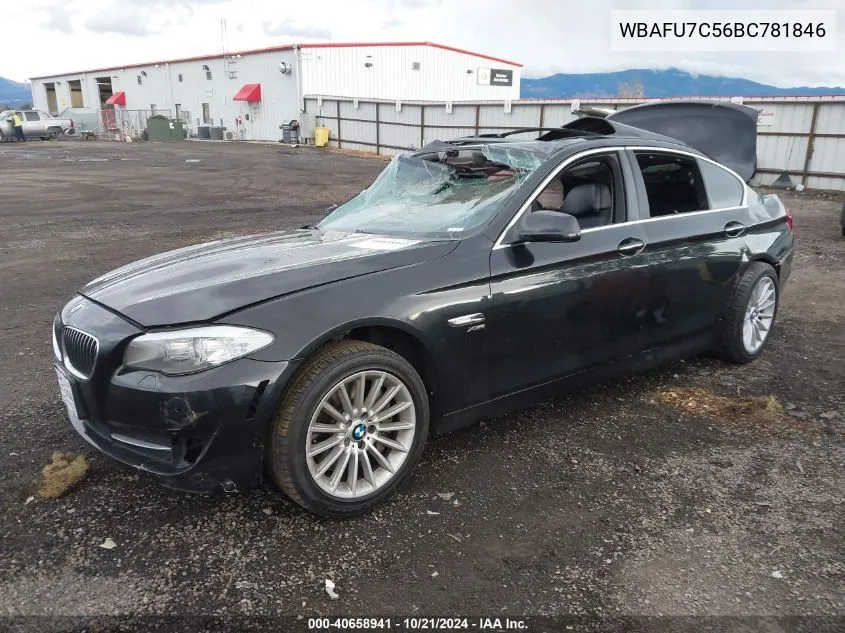 2011 BMW 535I xDrive VIN: WBAFU7C56BC781846 Lot: 40658941