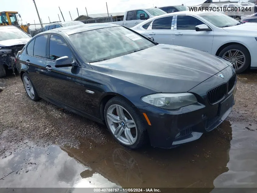 2011 BMW 535I VIN: WBAFR7C51BC801244 Lot: 40788757