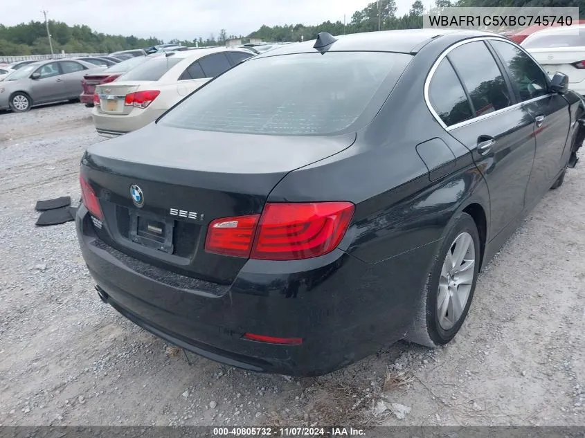 2011 BMW 528I VIN: WBAFR1C5XBC745740 Lot: 40805732