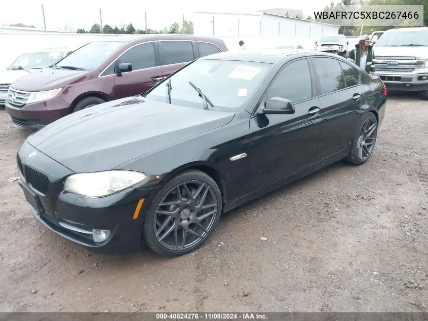 2011 BMW 535I VIN: WBAFR7C5XBC267466 Lot: 40824276