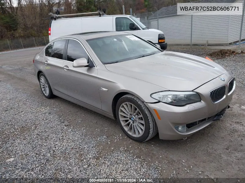 2011 BMW 535I VIN: WBAFR7C52BC606771 Lot: 40850191