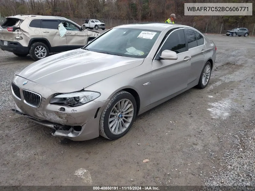 2011 BMW 535I VIN: WBAFR7C52BC606771 Lot: 40850191