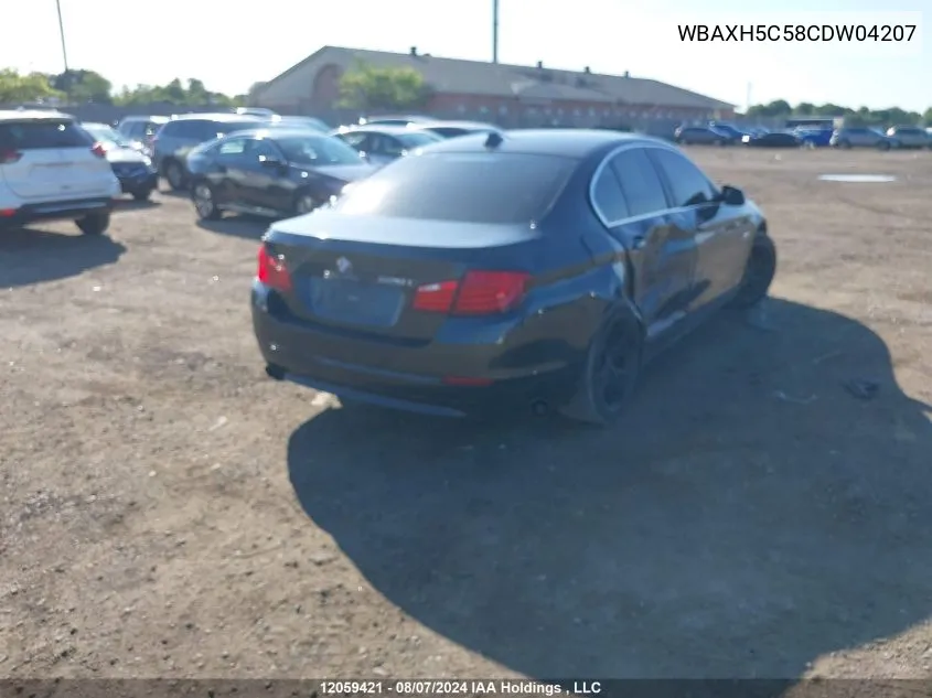 WBAXH5C58CDW04207 2012 BMW 5 Series