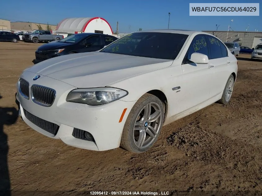 2012 BMW 5 Series VIN: WBAFU7C56CDU64029 Lot: 12095412