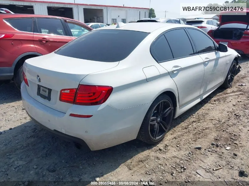 2012 BMW 535I VIN: WBAFR7C59CC812476 Lot: 39355455