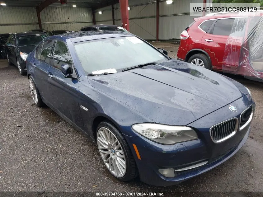 2012 BMW 535I VIN: WBAFR7C51CC808129 Lot: 39734758