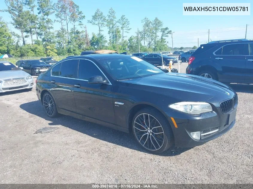 2012 BMW 528I xDrive VIN: WBAXH5C51CDW05781 Lot: 39874816