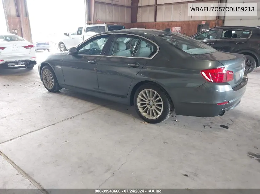 2012 BMW 535I xDrive VIN: WBAFU7C57CDU59213 Lot: 39943660