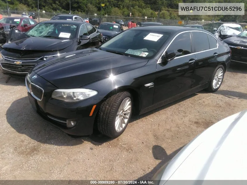 2012 BMW 535I xDrive VIN: WBAFU7C51CDU65296 Lot: 39989280