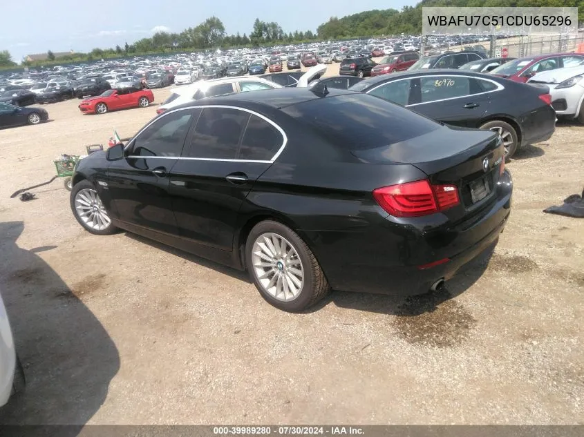 2012 BMW 535I xDrive VIN: WBAFU7C51CDU65296 Lot: 39989280