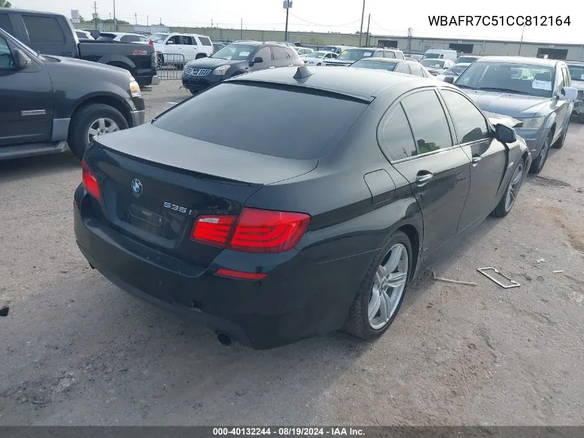 2012 BMW 535I VIN: WBAFR7C51CC812164 Lot: 40132244