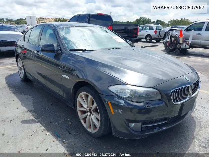 2012 BMW 535I VIN: WBAFR7C53CC807967 Lot: 40203753