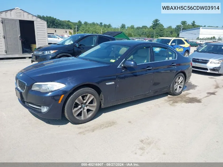 2012 BMW 528I xDrive VIN: WBAXH5C56CDW03914 Lot: 40216907