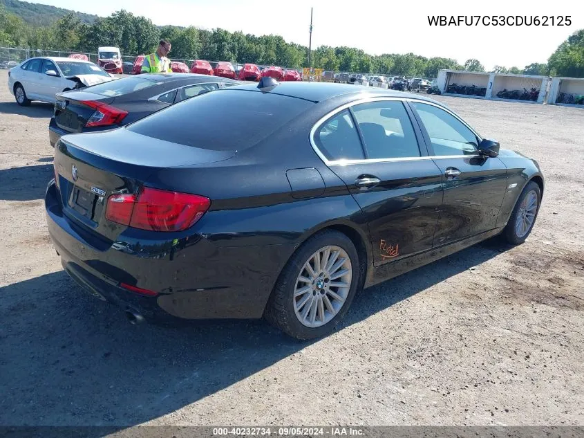 2012 BMW 535I xDrive VIN: WBAFU7C53CDU62125 Lot: 40232734