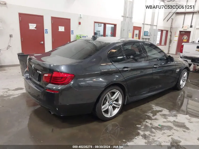 2012 BMW 535I xDrive VIN: WBAFU7C53CDU61251 Lot: 40235278