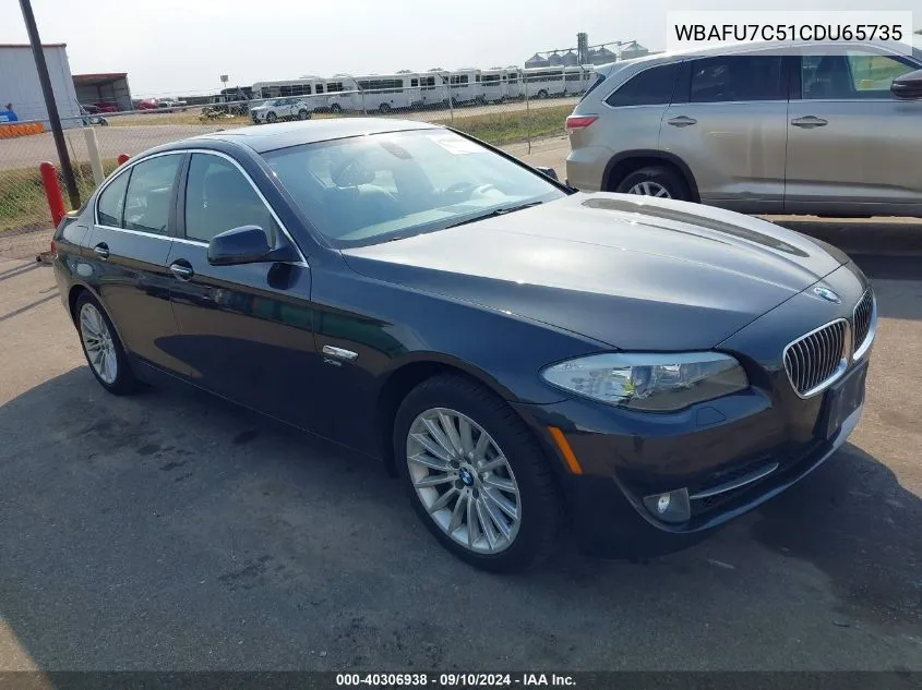 2012 BMW 535I xDrive VIN: WBAFU7C51CDU65735 Lot: 40306938