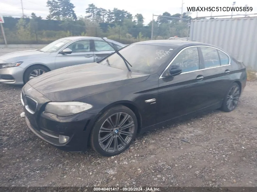 2012 BMW 528I xDrive VIN: WBAXH5C51CDW05859 Lot: 40401417