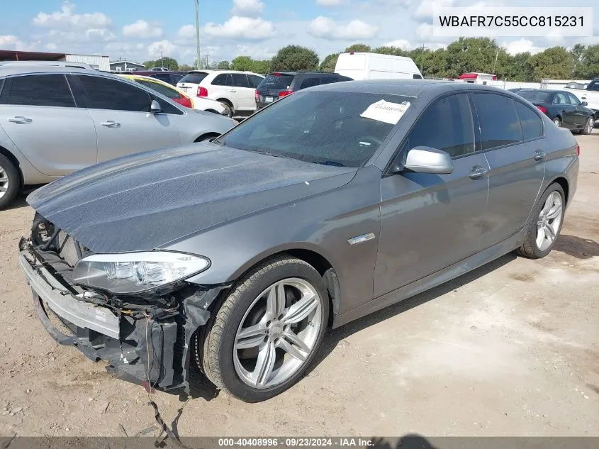 2012 BMW 535I I VIN: WBAFR7C55CC815231 Lot: 40408996