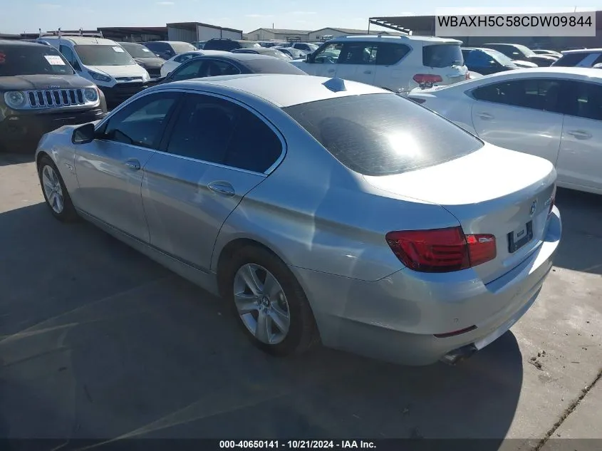 2012 BMW 528I xDrive VIN: WBAXH5C58CDW09844 Lot: 40650141