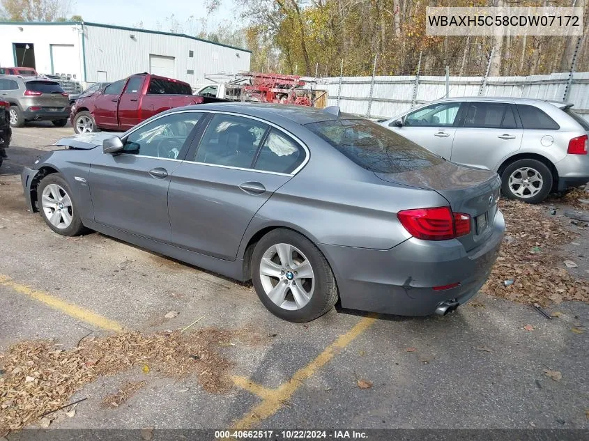 2012 BMW 528I xDrive VIN: WBAXH5C58CDW07172 Lot: 40662517