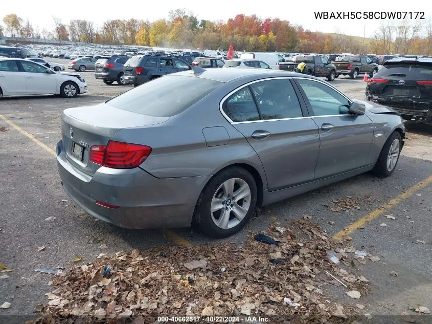 2012 BMW 528I xDrive VIN: WBAXH5C58CDW07172 Lot: 40662517