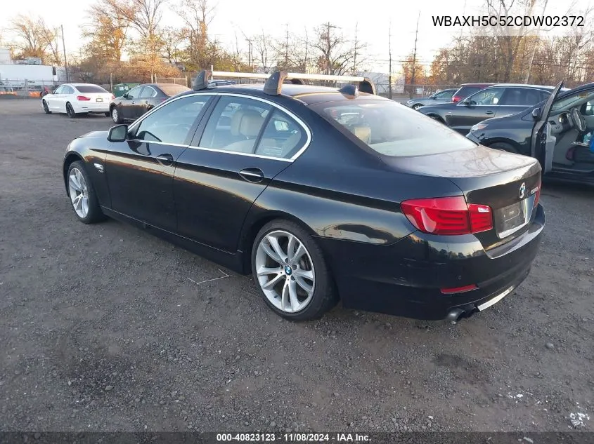 2012 BMW 528I xDrive VIN: WBAXH5C52CDW02372 Lot: 40823123