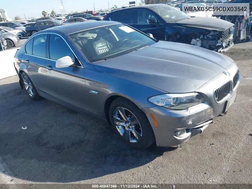 WBAXG5C59CDX03542 2012 BMW 528I