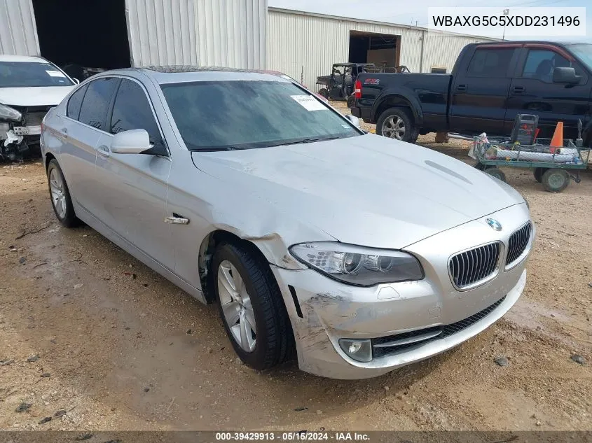 2013 BMW 528I VIN: WBAXG5C5XDD231496 Lot: 39429913