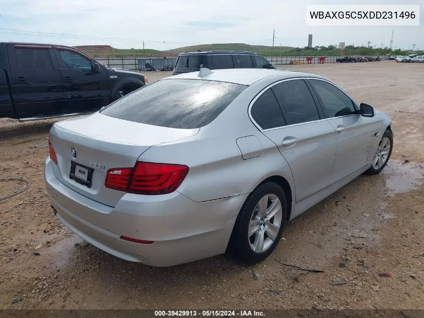 2013 BMW 528I VIN: WBAXG5C5XDD231496 Lot: 39429913