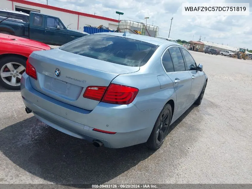 2013 BMW Activehybrid 5 VIN: WBAFZ9C57DC751819 Lot: 39493126