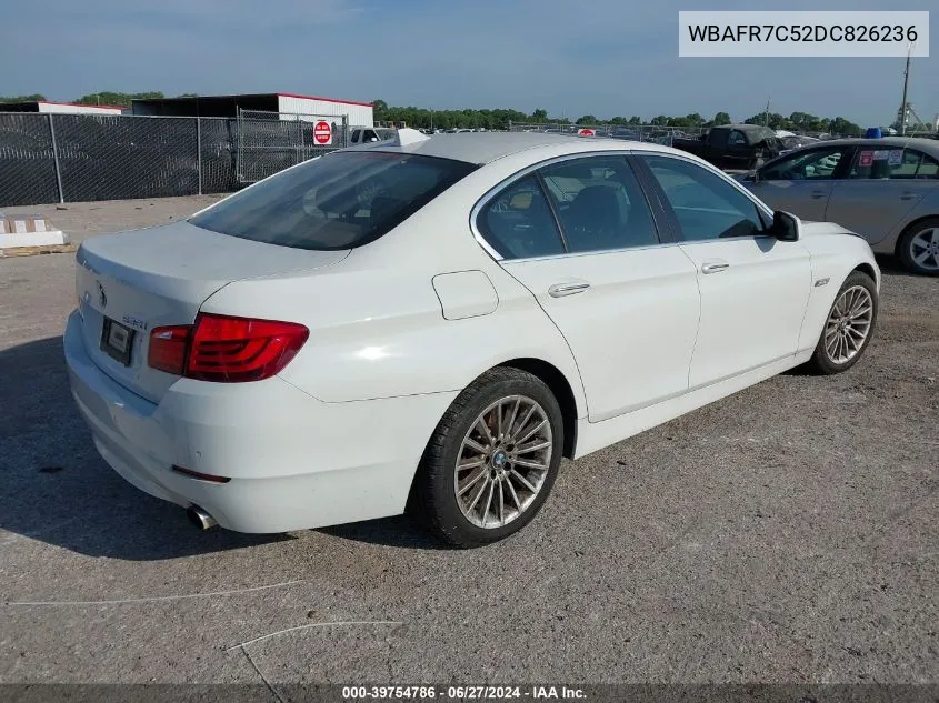 2013 BMW 535I VIN: WBAFR7C52DC826236 Lot: 39754786