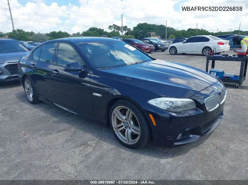 2013 BMW 550I VIN: WBAFR9C52DD226838 Lot: 39919997