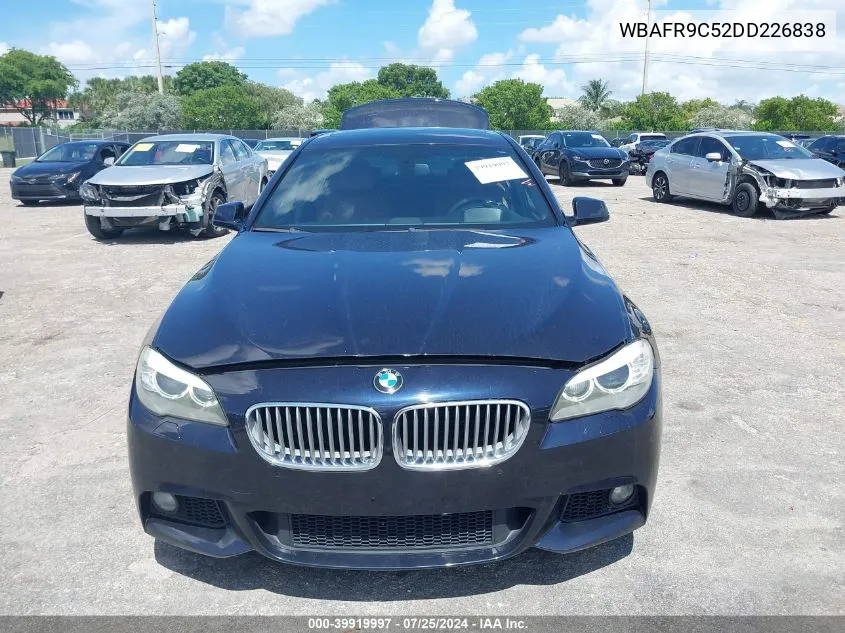 2013 BMW 550I VIN: WBAFR9C52DD226838 Lot: 39919997