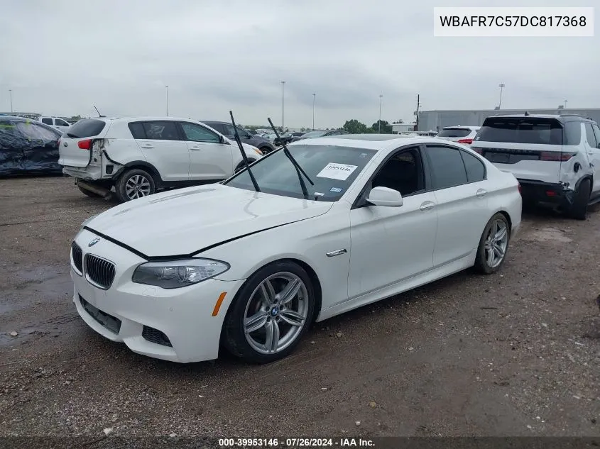 2013 BMW 535I VIN: WBAFR7C57DC817368 Lot: 39953146