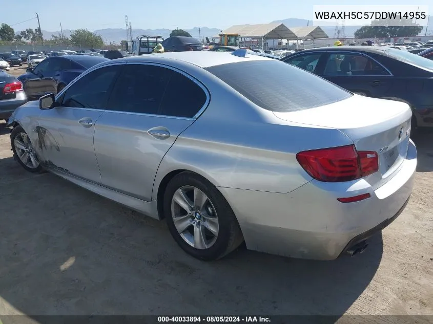 2013 BMW 528I xDrive VIN: WBAXH5C57DDW14955 Lot: 40033894