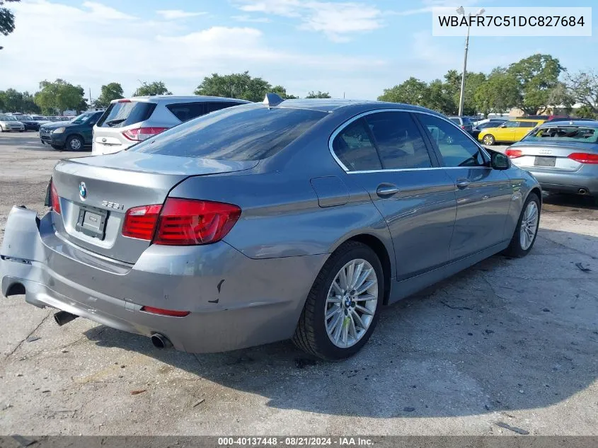 2013 BMW 535 I VIN: WBAFR7C51DC827684 Lot: 40137448