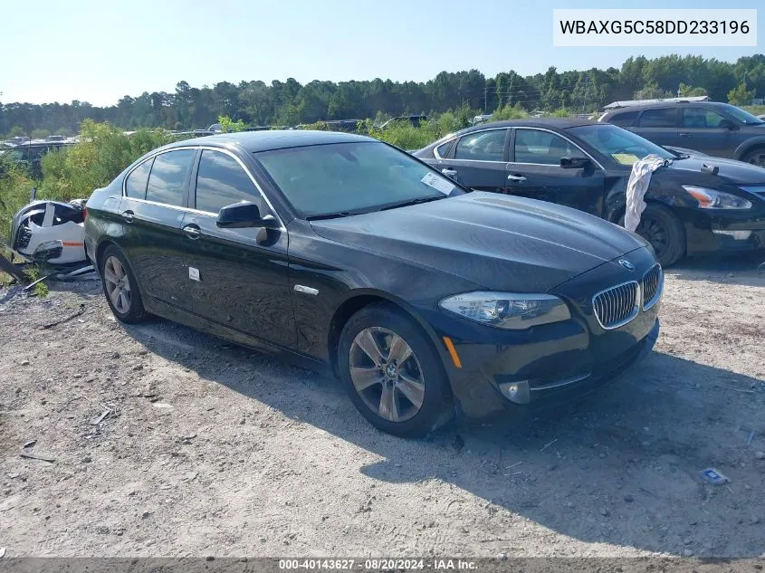 2013 BMW 528I VIN: WBAXG5C58DD233196 Lot: 40143627