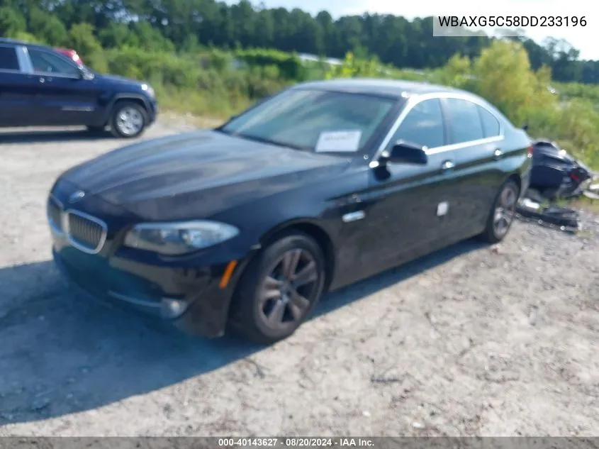 2013 BMW 528I VIN: WBAXG5C58DD233196 Lot: 40143627