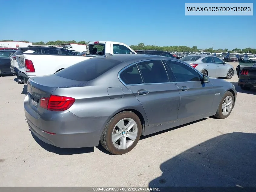 2013 BMW 528I VIN: WBAXG5C57DDY35023 Lot: 40201090