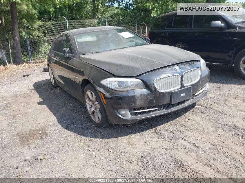 2013 BMW 550I xDrive VIN: WBAFU9C52DDY72007 Lot: 40221968