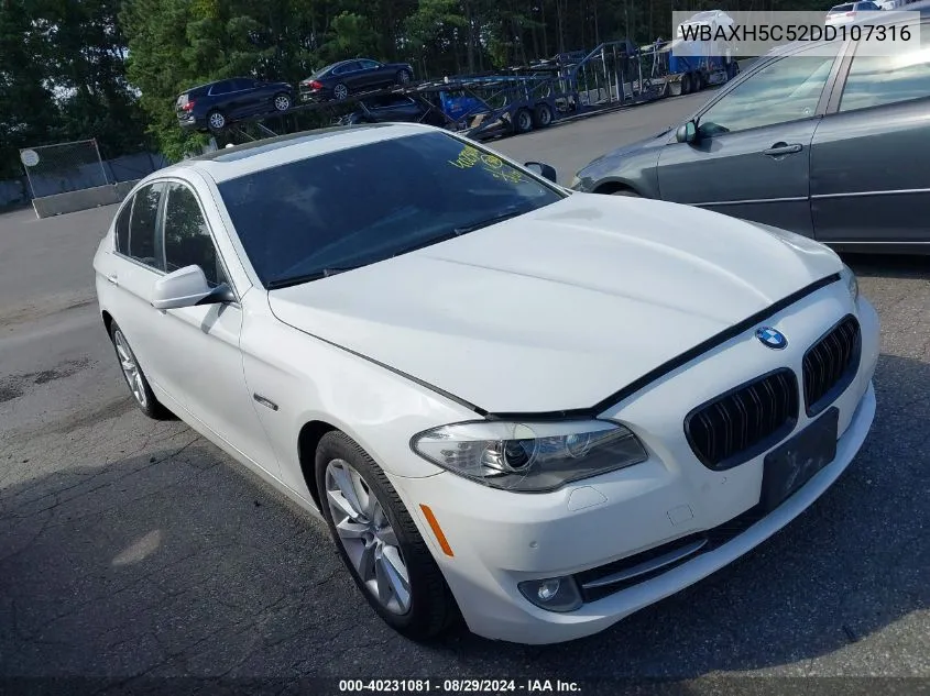 2013 BMW 528I xDrive VIN: WBAXH5C52DD107316 Lot: 40231081