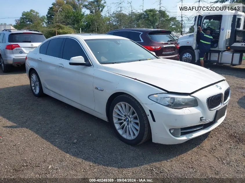 2013 BMW 535I xDrive VIN: WBAFU7C52DDU71643 Lot: 40249369