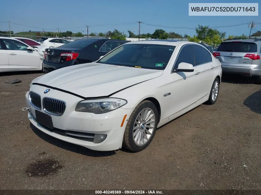 2013 BMW 535I xDrive VIN: WBAFU7C52DDU71643 Lot: 40249369