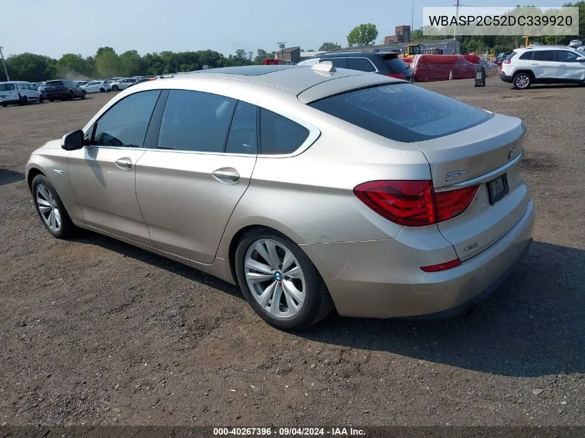 2013 BMW 535I Gran Turismo xDrive VIN: WBASP2C52DC339920 Lot: 40267396