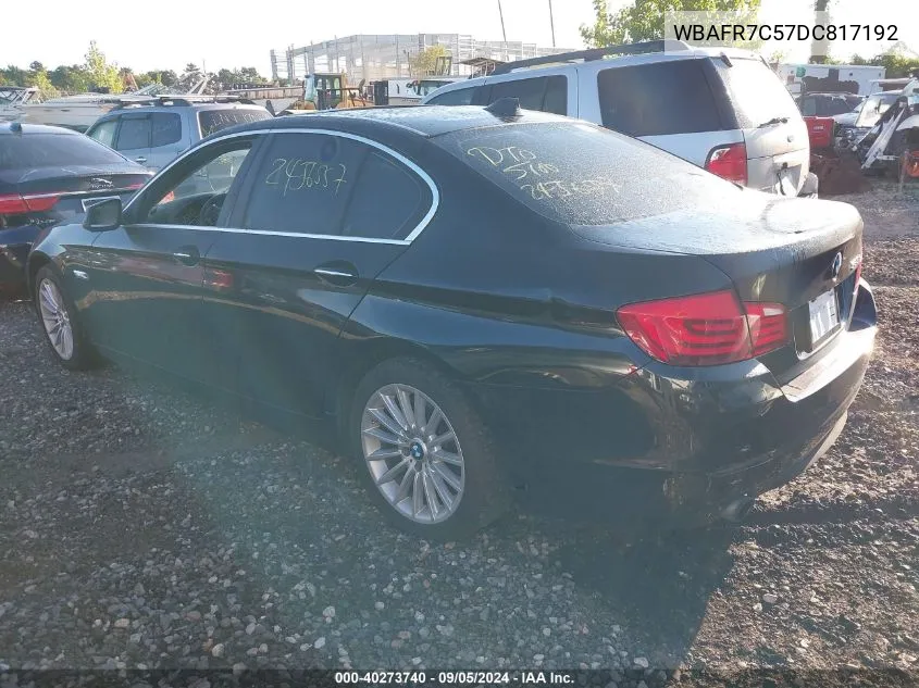 2013 BMW 535 I VIN: WBAFR7C57DC817192 Lot: 40273740